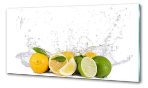 Panou sticla securizata bucatarie Fructe citrice și apă