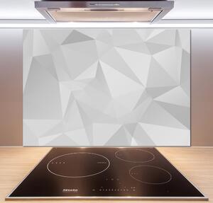 Sticlă pentru bucătărie triunghiuri abstractizare