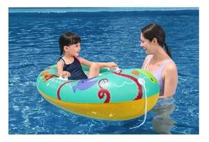 Barca gonflabila pentru copii, manere prindere, supapa siguranta, vinil, 119x79cm, multicolor