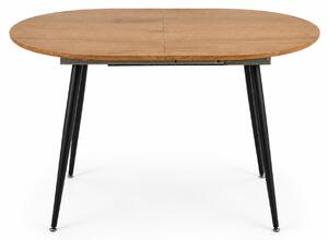 Masa extensibila COLORADO, stejar auriu/negru, 120/160x80x74 cm