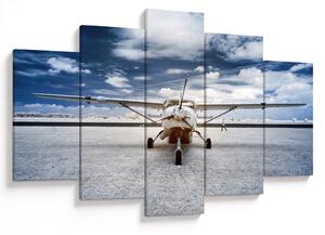 Tablou cu aeroplan cu motor (150x105 cm)