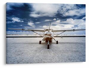 Tablou cu aeroplan cu motor (70x50 cm)