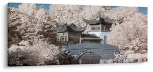 Tablou - pomi înfloriți în Asia (120x50 cm)