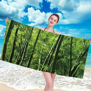Prosop de plajă cu motiv de bambus Lățime: 100 cm | Lungime: 180 cm