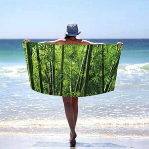 Prosop de plajă cu motiv de bambus Lățime: 100 cm | Lungime: 180 cm