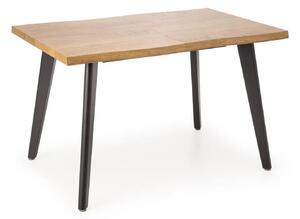 Masa extensibila bucatarie DICKSON, stejar miere/negru, 150/210x90x75