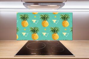 Sticlă printata bucătărie ananasul