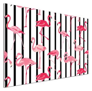 Panou sticlă decorativa bucătărie baruri Flamingos