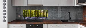 Panou sticlă decorativa bucătărie primăvară pădure