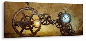 Tablou cu aparatele istorice ale ceasurilor (120x50 cm)