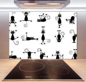 Panou de bucătărie pisici ilustrare
