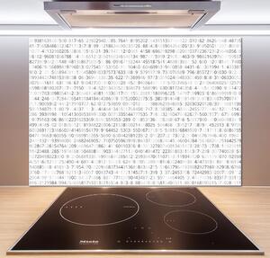Panou sticlă decorativa bucătărie cod binar