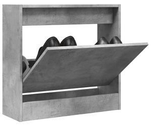 Pantofar, gri beton, 60x21x57 cm, lemn compozit