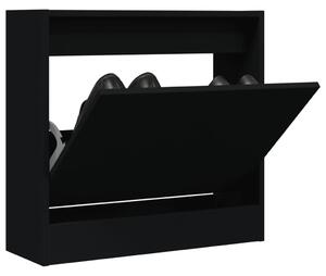 Pantofar, negru, 60x21x57 cm, lemn compozit