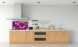 Panou sticlă decorativa bucătărie Fluture pe o floare