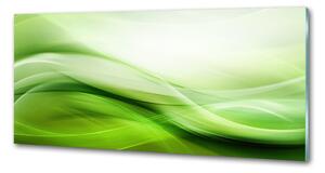 Panou sticlă bucătărie fundal valuri verzi