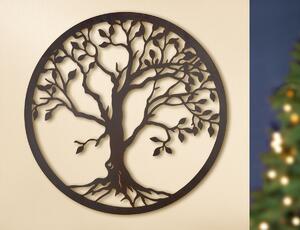 Decoratiune pentru perete din metal Copacul vietii - Gotic 80 cm