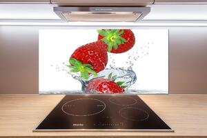 Sticlă pentru bucătărie care se încadrează căpșuni