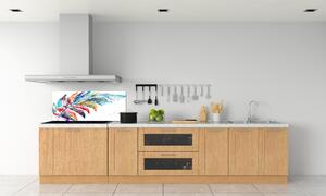 Panou sticlă decorativa bucătărie stilou colorat