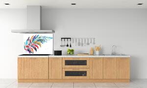 Panou sticlă decorativa bucătărie stilou colorat