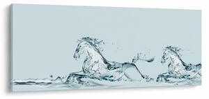 Tablou - Cai din picături de apă (120x50 cm)