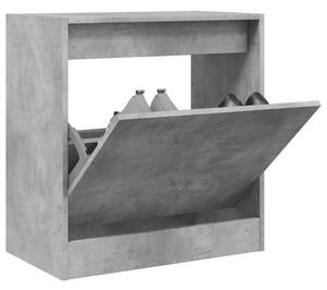 Pantofar, gri beton, 60x34x63,5 cm, lemn compozit