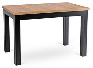 Masă sufragerie extensibilă Seguiremos (stejar craft auriu + negru) (pentru 4-6 persoane). 1119037