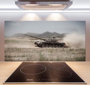 Panou sticlă decorativa bucătărie Tank în deșert