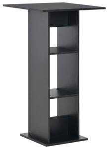 Masă de bar, negru, 60 x 60 x 110 cm