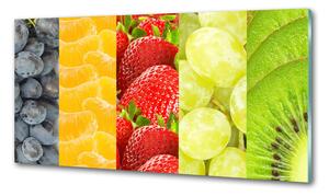 Panou sticla securizata bucatarie fructe colorate
