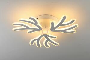 Lustra LED Cu Telecomanda, Elit's Esn K46-3, 150W, Alb