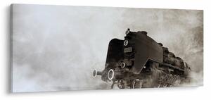 Tablou - Tren în ceață (120x50 cm)