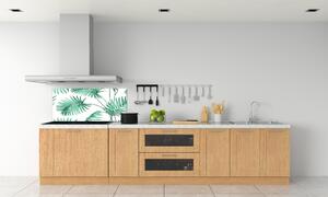 Sticlă printata bucătărie frunze tropicale