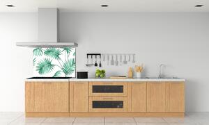 Sticlă printata bucătărie frunze tropicale