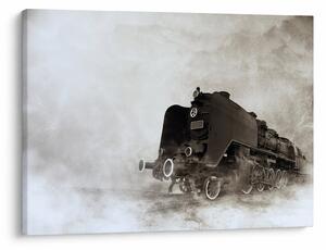Tablou - Tren în ceață (70x50 cm)