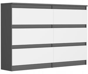 Comodă Rulux (antracit + alb). Promo -16%. 1151436
