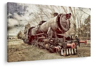 Tablou cu locomotivă istorică (90x60 cm)