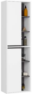 Dulap de baie Vambos W50 2D 6P (alb + grafit). Promo -13%. 1152098