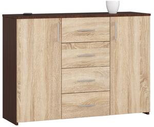 Comodă Kiran (wenge + Stejar sonoma). Promo -15%. 1152002