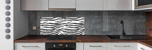 Panou perete bucătărie fundal Zebra