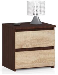 Noptieră Cleania CL2 (wenge + Stejar sonoma). Promo -13%. 1151981