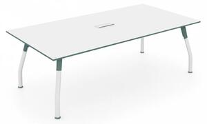 Masa conferinta Visionary cu blat din melamina si picioare metalice - dimensiuni W2200*D1100*H750 mm