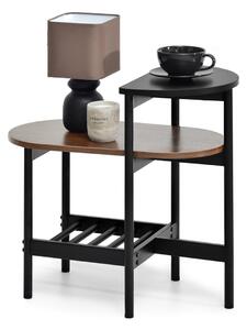 Măsuță de cafea Lorelail S (nuc + negru). Promo -12%. 1111500