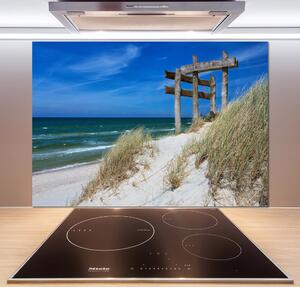 Sticlă printata bucătărie dune de coastă