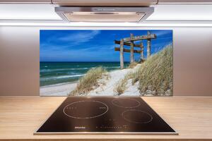 Sticlă printata bucătărie dune de coastă