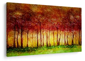 Tablou - Pictura pădurii cu frunziș (90x60 cm)