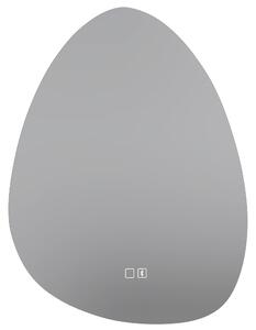 HOMCOM Oglindă de baie cu LED, 3 culori, 60x80 cm, neregulată, Bluetooth, antiaburire, touch | Aosom Romania