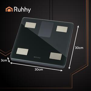 Cântar corporal inteligent Smart Ruhhy - Cu conexiune Bluetooth și aplicație mobilă, 226 kg
