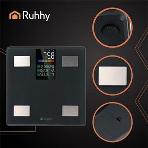 Cântar corporal inteligent Smart Ruhhy - Cu conexiune Bluetooth și aplicație mobilă, 226 kg