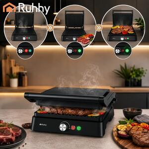 Grătar electric de contact Ruhhy 26176 2000W – Presă pentru sandvișuri